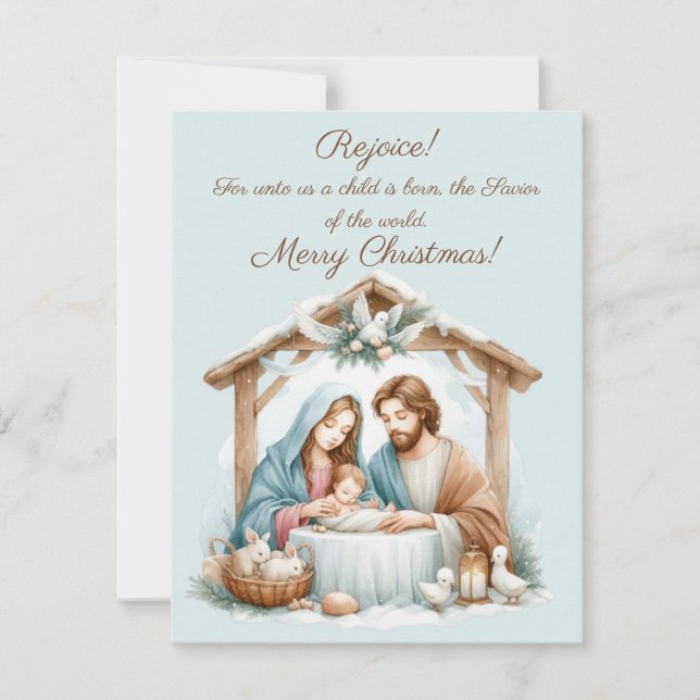Merry Christmas Greeting Card (Front)
