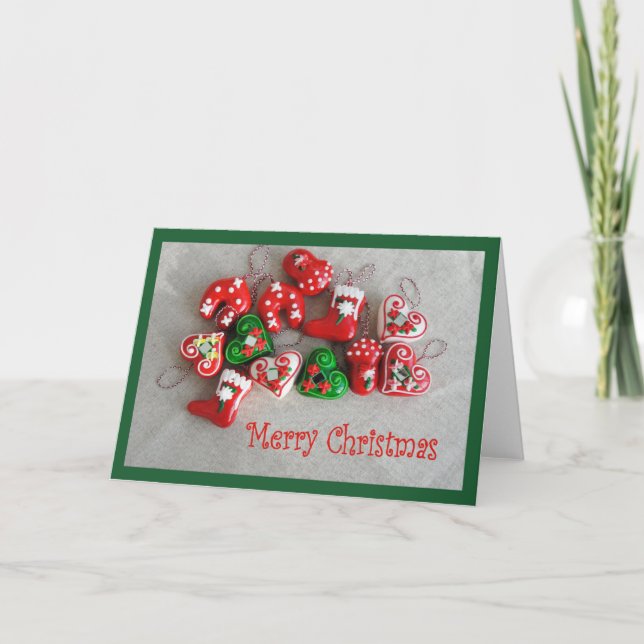 Merry Christmas greeting card (Front)