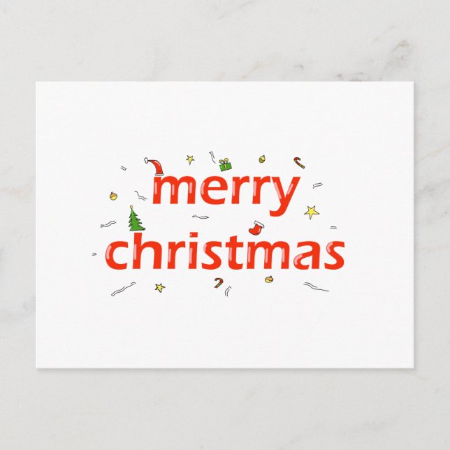 MERRY CHRISTMAS GREETING CARD (Front)
