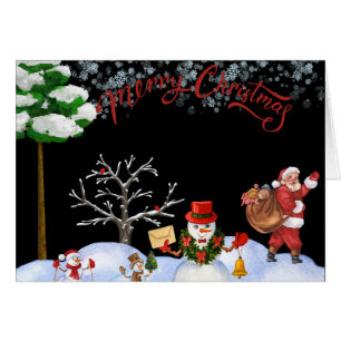 Merry Christmas greeting card