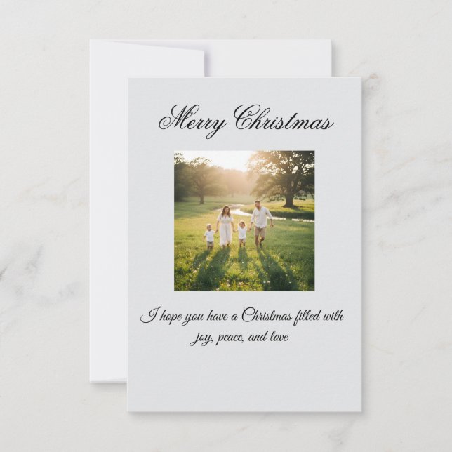 Merry Christmas Greeting Card (Front)