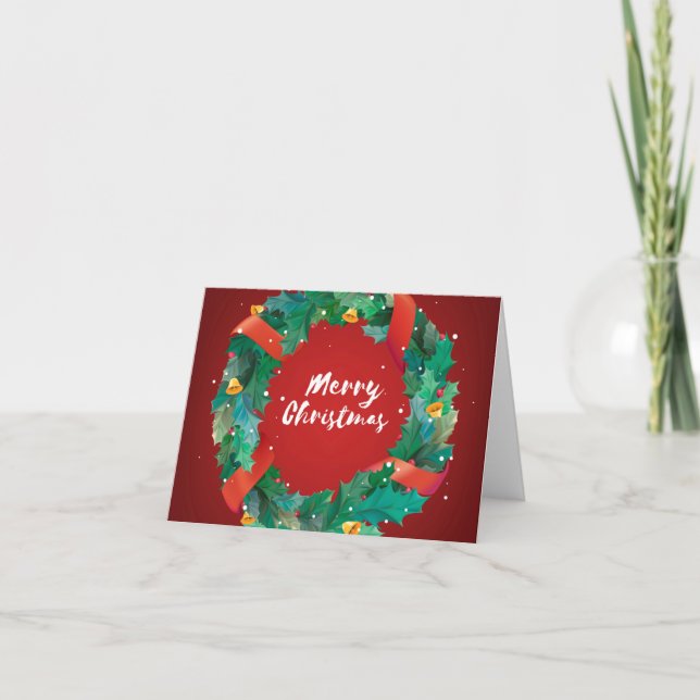 Merry Christmas Greeting Card (Front)