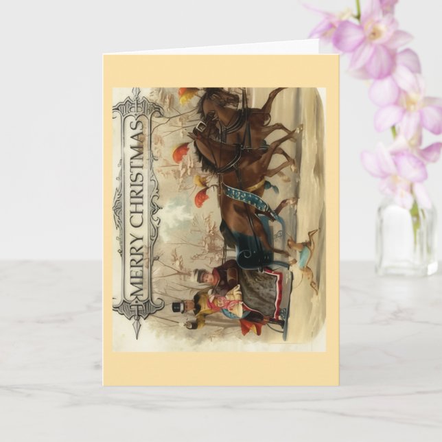 Merry Christmas Greeting Card (Orchid)