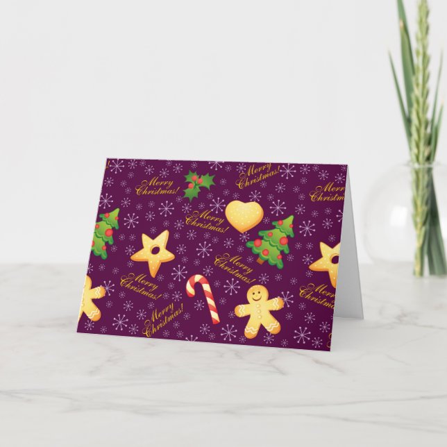 Merry Christmas Greeting Card (Blank) (Front)