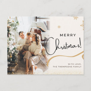 Merry Christmas Greeting Card Elegant Holiday Ca