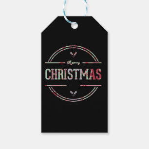 Merry Christmas Greeting Gift Tags