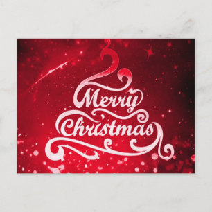 Merry Christmas Greeting    Holiday Postcard