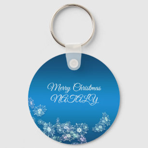 Merry Christmas. Greeting. Keychain