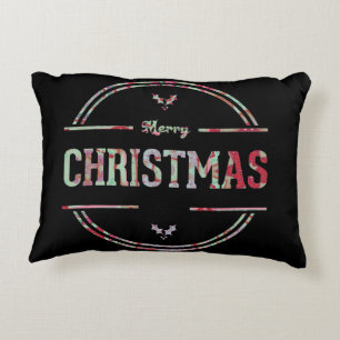 Merry Christmas Greeting Pillow
