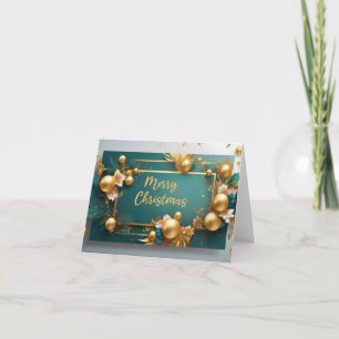 Merry Christmas Greetings Note Card