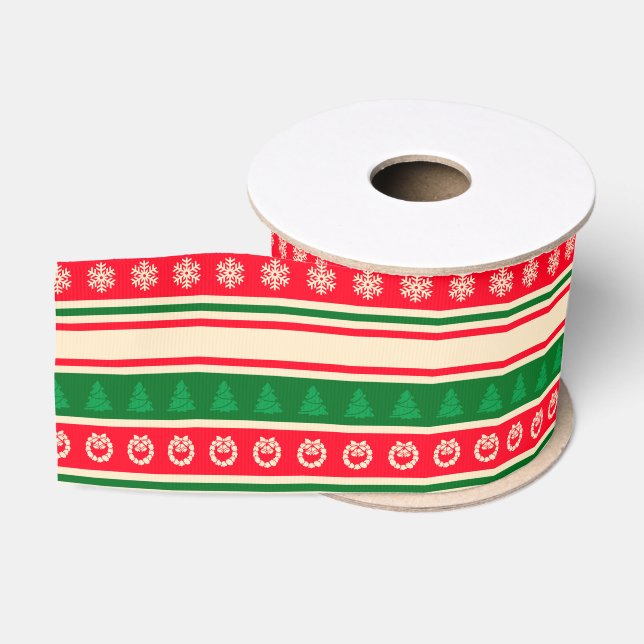 Merry Christmas Grosgrain Ribbon (Spool)