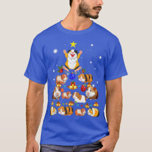 Merry Christmas Guinea Pig Christmas Ornament Tree T-Shirt