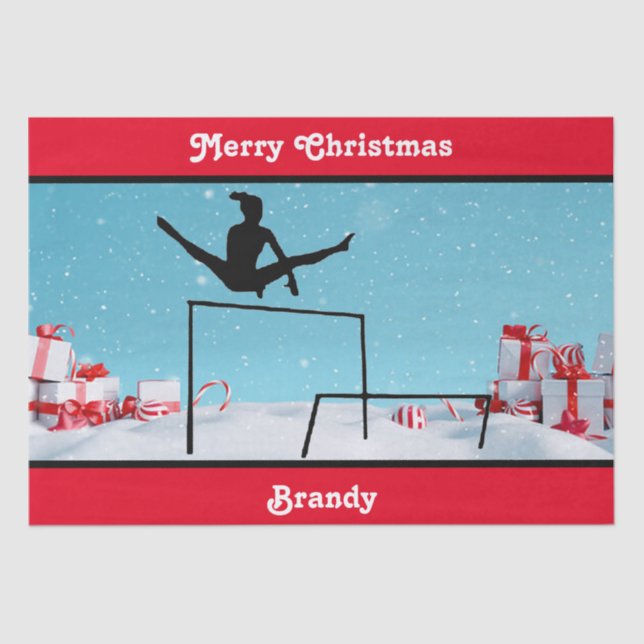 Merry Christmas Gymnastics     Tissue Paper (Front)