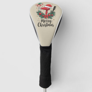 Merry Christmas Hairstylist Hairdresser Xmas Hair  Golf Head Cover