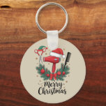 Merry Christmas Hairstylist Hairdresser Xmas Hair  Keychain<br><div class="desc">Merry Christmas Hairstylist Hairdresser Xmas Hair Tools</div>