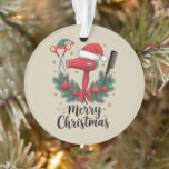Merry Christmas Hairstylist Hairdresser Xmas Hair  Ornament<br><div class="desc">Merry Christmas Hairstylist Hairdresser Xmas Hair Tools</div>