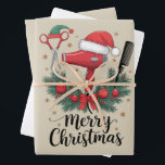 Merry Christmas Hairstylist Hairdresser Xmas Hair Wrapping Paper Sheet<br><div class="desc">Merry Christmas Hairstylist Hairdresser Xmas Hair Tools</div>