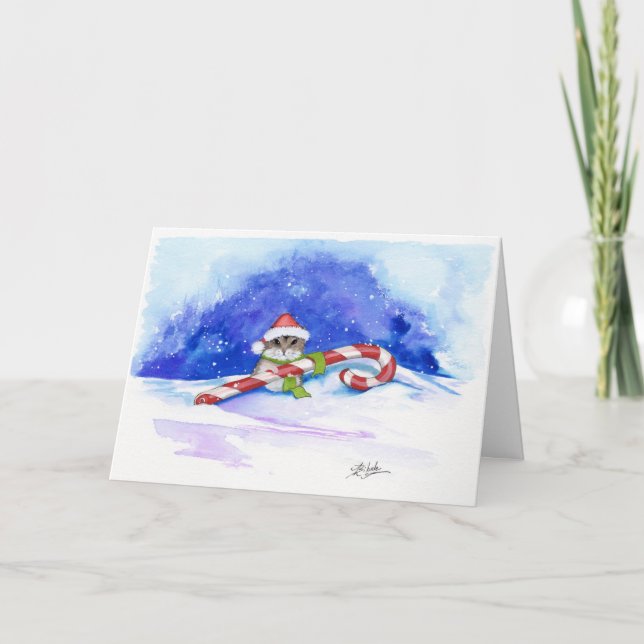 Merry Christmas Hamster by BiHrLe Card (Front)