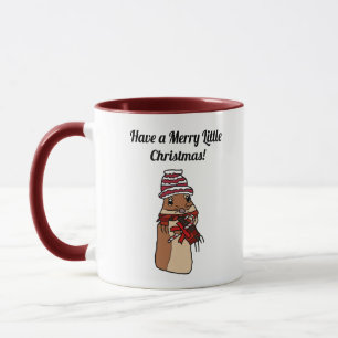 Merry Christmas Hamster Gerbil Cartoon Holiday Pet Mug