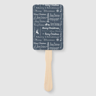 Merry Christmas Hand Fan