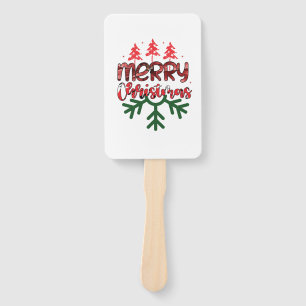 Merry Christmas Hand Fan