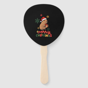 MERRY CHRISTMAS HAND FAN