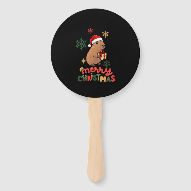 MERRY CHRISTMAS HAND FAN (Back)