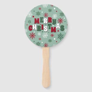 Merry Christmas Hand Fan