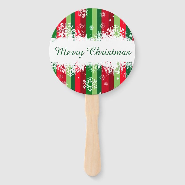 Merry Christmas Hand Fan (Front)