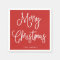 Merry Christmas | Handwritten Script on Red