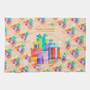 Merry Christmas Happy Best Gift Kitchen Towel