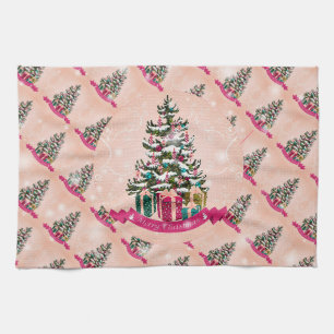 Merry Christmas Happy Best Gift Kitchen Towel