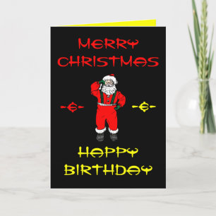 Merry Christmas & Happy Birthday Cards