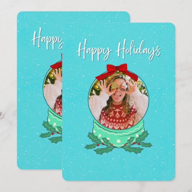 Merry Christmas Happy Holiday Card (Front/Back)