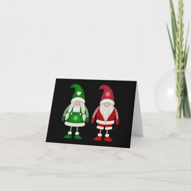 MERRY CHRISTMAS | Happy Holiday Snowflake Gnomes (Front)