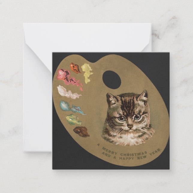 Merry Christmas/Happy Holidays Cat Card (Front)