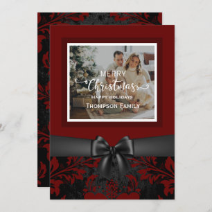 Merry Christmas happy holidays custom script Invitation