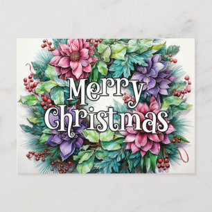 Merry Christmas Happy Holidays, Everyone Postcard