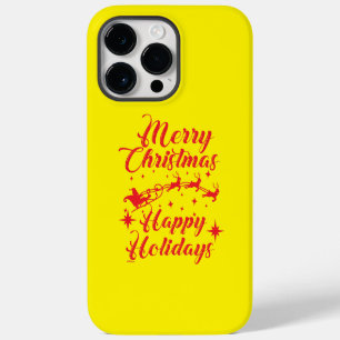 MERRY CHRISTMAS HAPPY HOLIDAYS                     iPhone 14 PRO MAX CASE