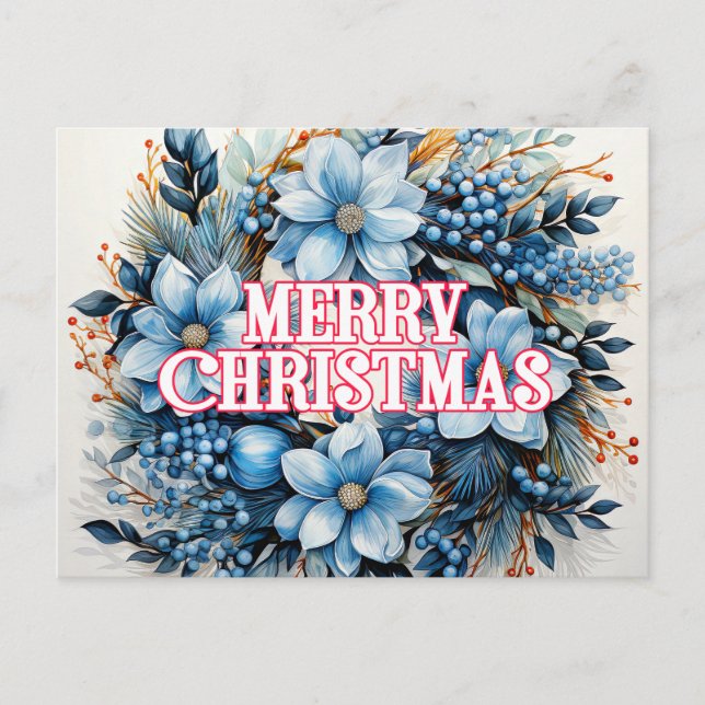 Merry Christmas | Happy Holidays Postcard (Front)