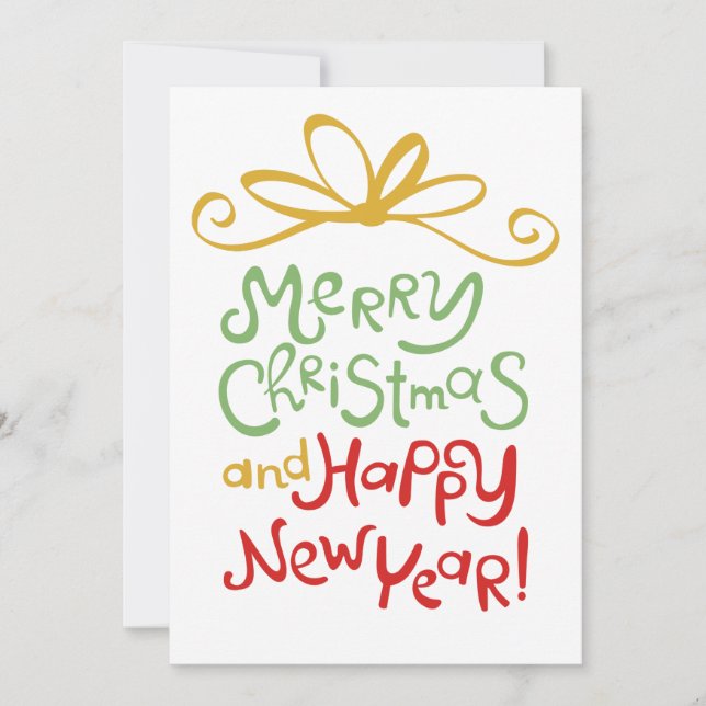 Merry Christmas Happy New Year (Front)