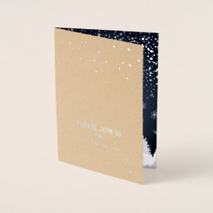 Merry Christmas & Happy New Year! 2023 Winter Snow Foil Card