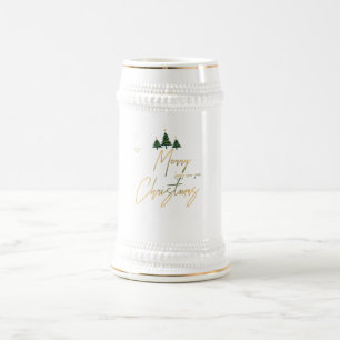 Merry Christmas Happy New Year 2024 Beer Stein