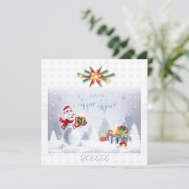 Merry Christmas & Happy New Year! 20XX XMAS Card (Standing Front)