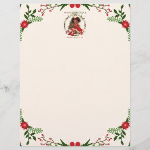 Merry Christmas & Happy New Year Black Girl Magic Letterhead