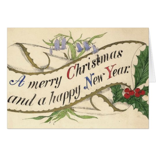 Merry Christmas Happy New Year Card