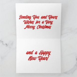 Merry Christmas Happy New Year Card