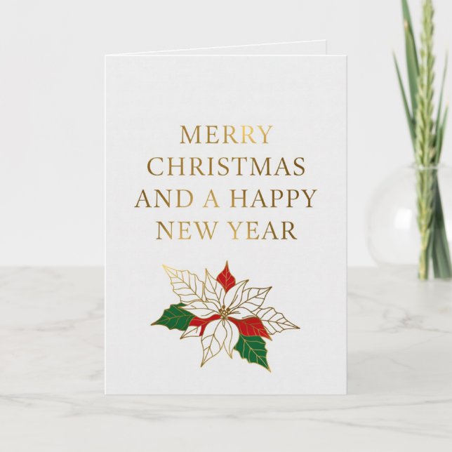 Merry Christmas & Happy New Year Card (Front)