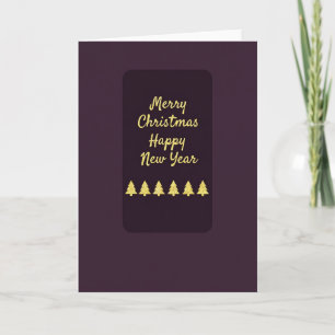 Merry Christmas Happy New Year Card