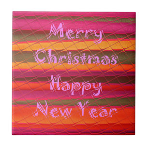 Merry Christmas Happy New Year Collection Tile